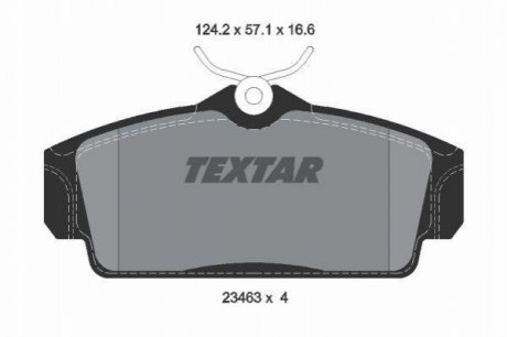 Гальмівні колодки TEXTAR 2346302 (фото 1)