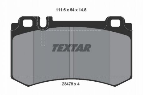 Тормозные колодки TEXTAR 2347802 (фото 1)