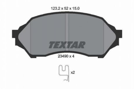 Тормозные колодки TEXTAR 2349002