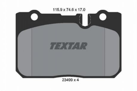 Тормозные колодки TEXTAR 2349901 (фото 1)