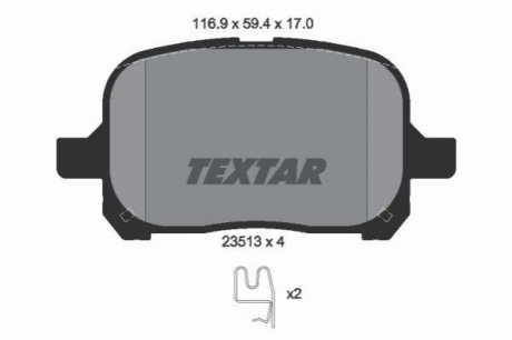 Гальмівні колодки TEXTAR 2351302 (фото 1)