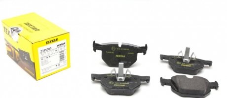 Комплект тормозных колодок, дисковый тормоз TEXTAR 2355001 (фото 1)