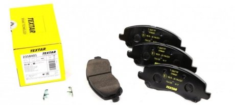 Комплект тормозных колодок, дисковый тормоз TEXTAR 2358401 (фото 1)
