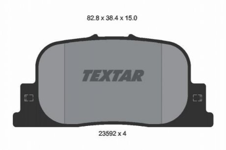Тормозные колодки TEXTAR 2359201 (фото 1)