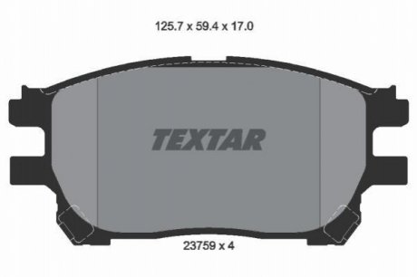 Тормозные колодки TEXTAR 2375901