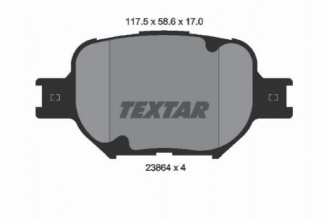 Тормозные колодки TEXTAR 2386401