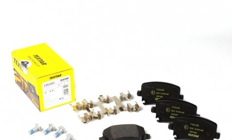 Комплект тормозных колодок, дисковый тормоз TEXTAR 2391402 (фото 1)