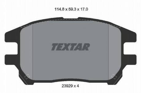 Гальмівні колодки TEXTAR 2392901 (фото 1)