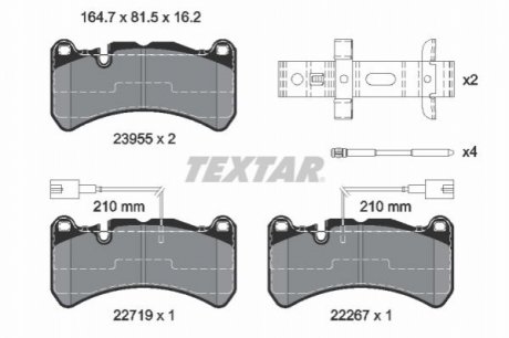 Тормозные колодки TEXTAR 2395503 (фото 1)
