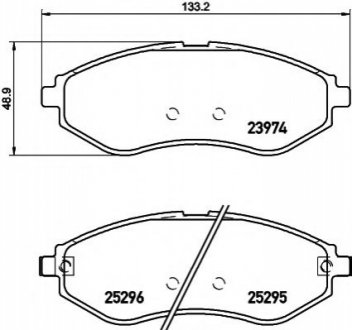 Комплект тормозных колодок, дисковый тормоз TEXTAR 2397406 (фото 1)