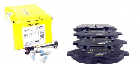 Комплект гальмівних колодок, дискове гальмо TEXTAR 2400701 (фото 1)