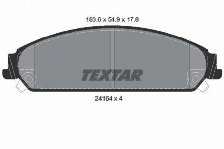 Тормозные колодки TEXTAR 2416401 (фото 1)