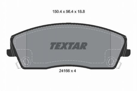 Тормозные колодки TEXTAR 2416601 (фото 1)