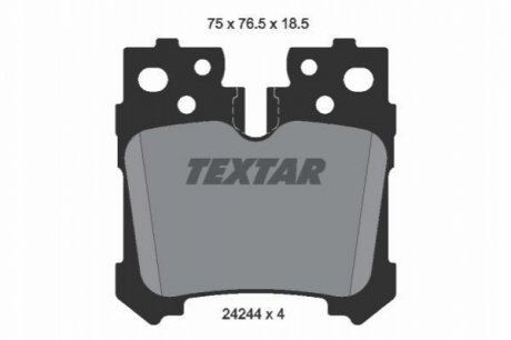 Гальмівні колодки TEXTAR 2424401