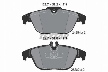 Комплект тормозных колодок, дисковый тормоз TEXTAR 2425481