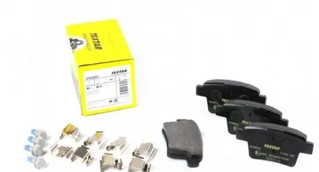 Комплект тормозных колодок, дисковый тормоз TEXTAR 2426001