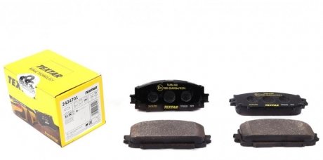 Комплект тормозных колодок, дисковый тормоз TEXTAR 2434701 (фото 1)