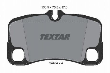 Комплект гальмівних колодок, дискове гальмо TEXTAR 2445403 (фото 1)