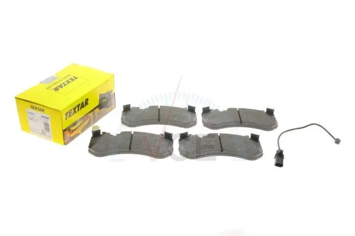 Колодки гальмівні (передні) audi a6 4.0/5.0 08-18/a7 4.0 13-18 (brembo) (з датчиком) TEXTAR 2445501 (фото 1)