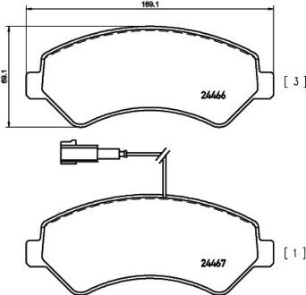 Тормозные колодки дисковые ZN TEXTAR 2446602 (фото 1)