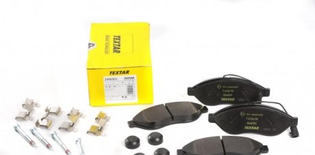 Комплект тормозных колодок, дисковый тормоз TEXTAR 2446901 (фото 1)