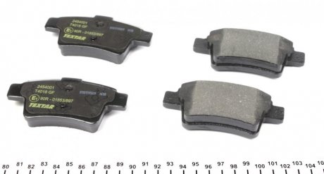 Комплект гальмівних колодок, дисковий гальмо TEXTAR 2454001 (фото 1)
