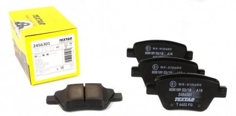 Комплект тормозных колодок, дисковый тормоз TEXTAR 2456301