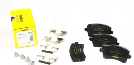 Комплект гальмівних колодок, дискове гальмо TEXTAR 2460601