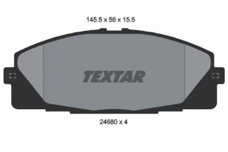 Гальмівні колодки TEXTAR 2468001 (фото 1)