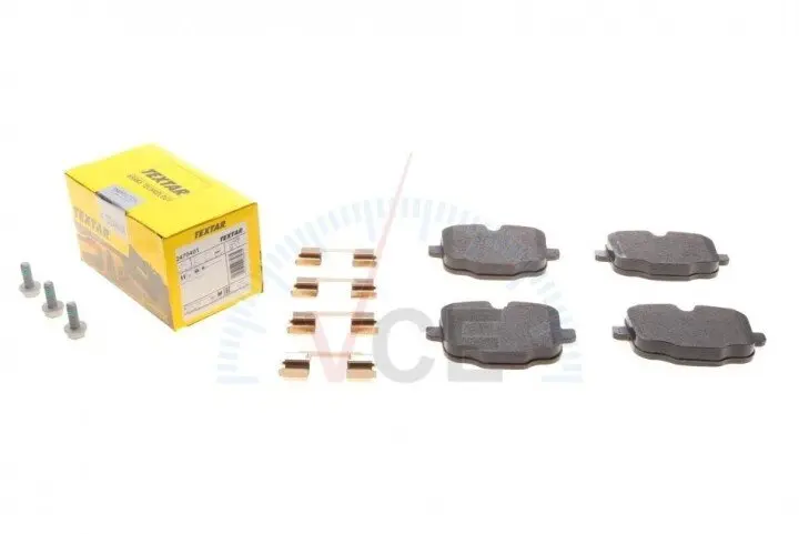 Комплект тормозных колодок, дисковый тормоз TEXTAR 2470401 (фото 1)