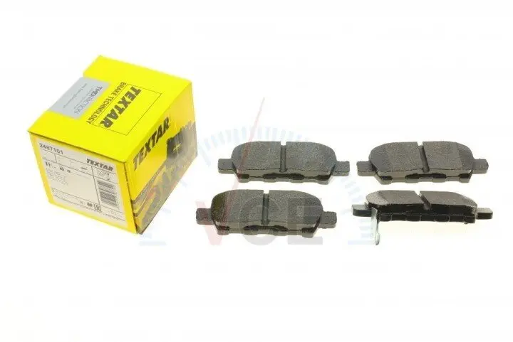 Фото 1 - Комплект тормозных колодок, дисковый тормоз TEXTAR 2487101 Комплект тормозных колодок, дисковый тормоз TEXTAR 2487101 (фото 1)