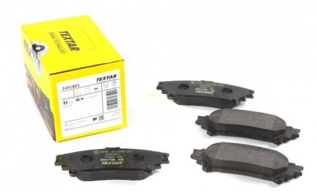 Комплект гальмівних колодок, дискове гальмо TEXTAR 2491801 (фото 1)
