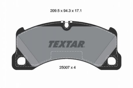 Тормозные колодки TEXTAR 2500703