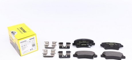 Комплект тормозных колодок, дисковый тормоз TEXTAR 2533701 (фото 1)