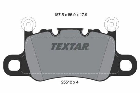 Тормозные колодки TEXTAR 2551201