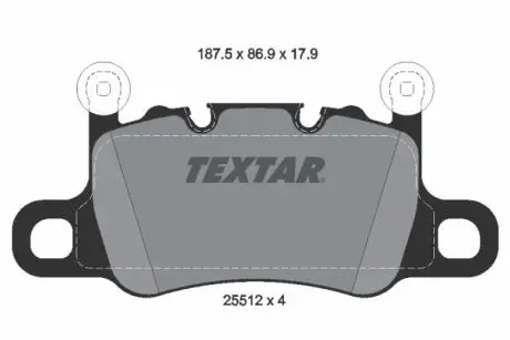 Тормозные колодки TEXTAR 2551201
