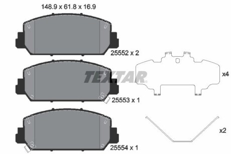 Тормозные колодки TEXTAR 2555201