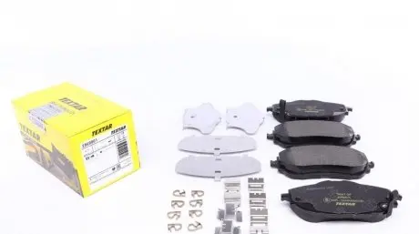 Комплект тормозных колодок, дисковый тормоз TEXTAR 2569801