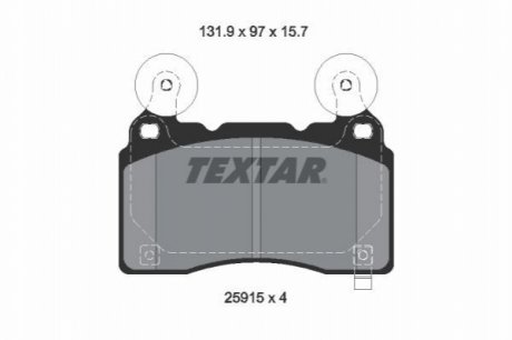 Тормозные колодки TEXTAR 2591501