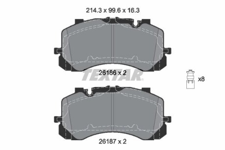 Тормозные колодки TEXTAR 2618601