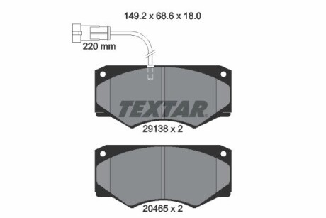 Тормозные колодки TEXTAR 2913801