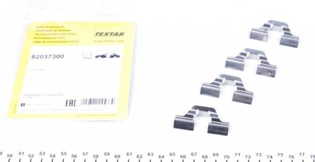 Комплектующие, колодки дискового тормоза TEXTAR 82037300 (фото 1)