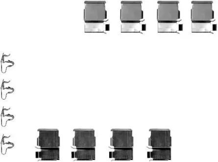 Комплектуючі, колодки дискового гальма TEXTAR 82050200