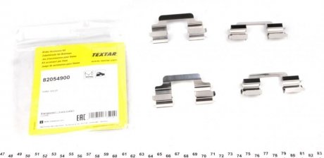 Комплектующие, колодки дискового тормоза TEXTAR 82054900