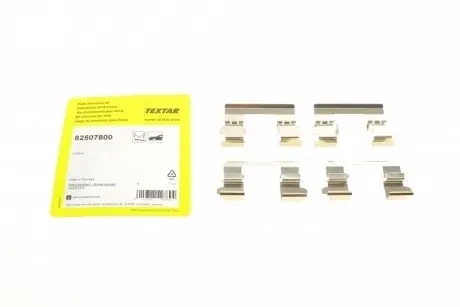 Комплектующие, колодки дискового тормоза TEXTAR 82507800