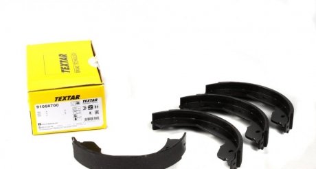 Комплект тормозных колодок, стояночная тормозная система. TEXTAR 91058700 (фото 1)
