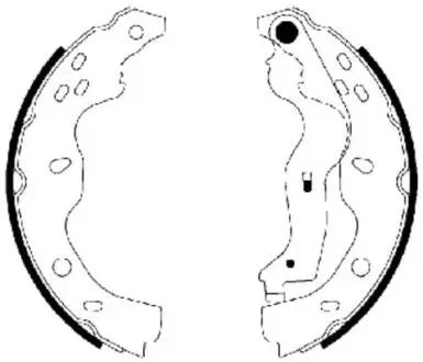 Тормозные колодки барабанные TEXTAR 91067500