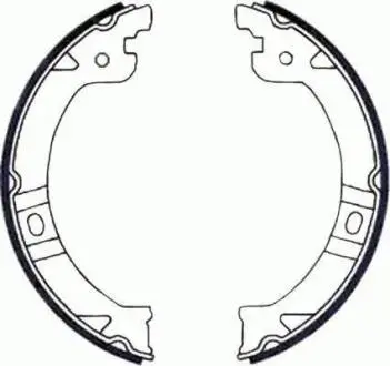 Тормозные колодки барабанные TEXTAR 91069600