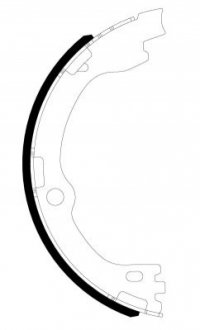 Колодки ручника kia sorento 15- (188.8x26) TEXTAR 91084500 (фото 1)