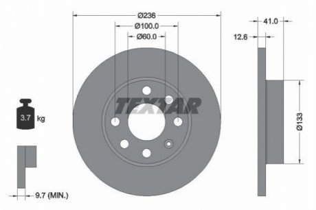 Гальмівні диски TEXTAR 92020903